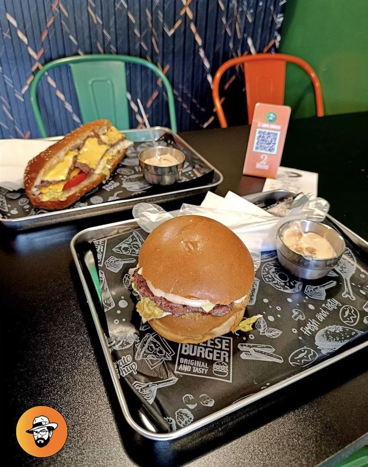 Table El Capo Burger, QR code menu